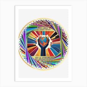 World United Flag Art Print