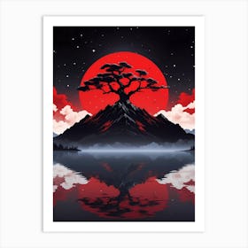 Samurai Tree Art Print