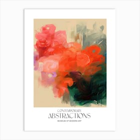 Brush Stroke Flowers Abstract 8 Exhibition Poster Art Print
