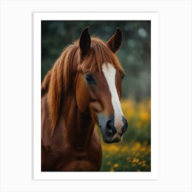 Horse With Mane Art Print