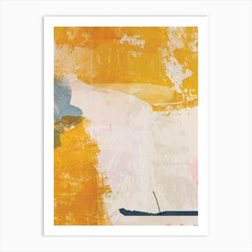 Abstract With Yellow Art Print