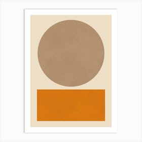 Minimalist geometric shapes 6 Art Print