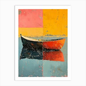 Red Boat Art Print