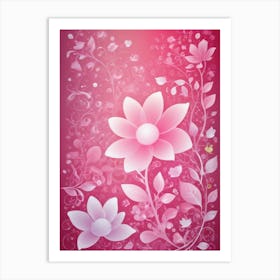 Pink Flowers 5 Art Print