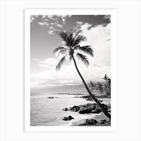 Maui Black And White Analogue Photograph 1 Art Print