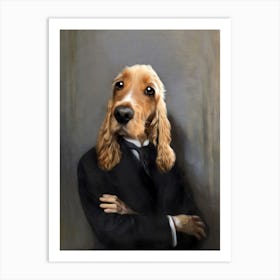 Happy Noisette The Dog Pet Portraits Art Print