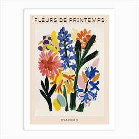 Spring Floral French Poster  Hyacinth 4 Art Print