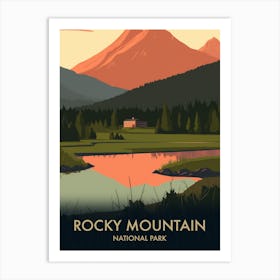 Rocky Mountain National Park Vintage Travel Poster 3 Art Print