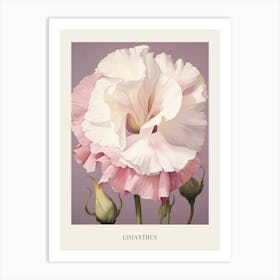 Floral Illustration Lisianthus 1 Poster Art Print