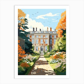 Mount Stewart House And Gardens United Kingdom Illustration 2  Art Print