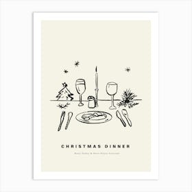 Christmas Dinner Art Print