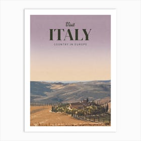 Italy Country In Europe Art Print