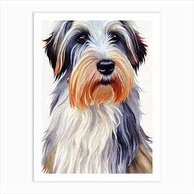 Skye Terrier Watercolour Dog Art Print
