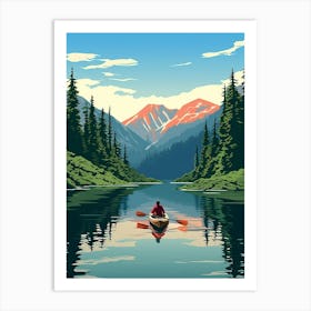 Tongass National Park Pixel Art 3 Art Print