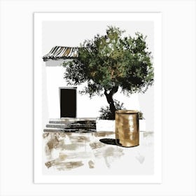 Olive Tree Canvas Print Art Print