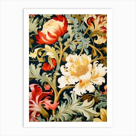 Floral Wallpaper 186 Art Print