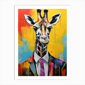 Disco 1 Giraffe Art Print