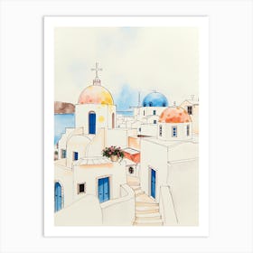 Santorini Art Print