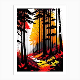 Autumn In The Woods 6 Art Print