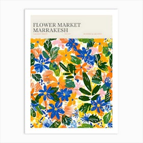 Flower Market Marrakesh Art Print