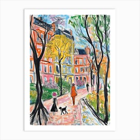 Buenos Aires, Dreamy Storybook Illustration 4 Art Print