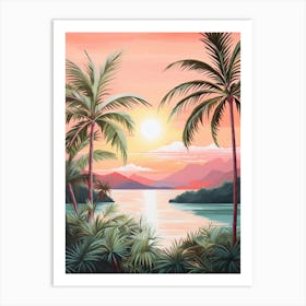 A Canvas Painting Of Whitsunday Islands Australia 1 Art Print