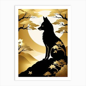 Japan Golden Fox 1 Art Print