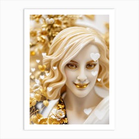 Gold Woman Art Print