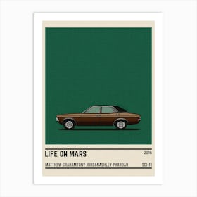 Life On Mars Car Art Print