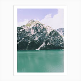 Pragser Wildsee Lake, Italy Art Print