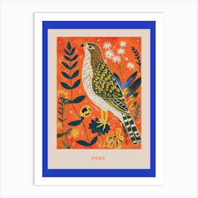 Spring Birds Poster Hawk 2 Art Print