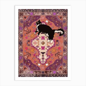 Cat On A Rug Art Print