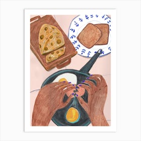 Eggies For Brekkie Art Print