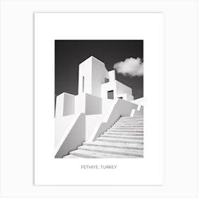Poster Of Ibiza, Spain, Photography In Black And White 2 Art Print