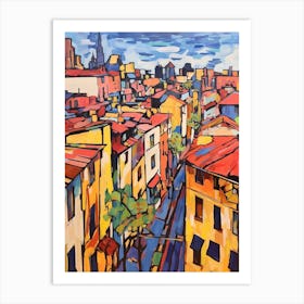 Bologna Italy Fauvist Painting Art Print