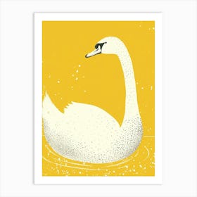 Yellow Swan 1 Art Print