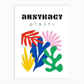 Abstract Plants Poster 3 Art Print