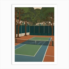 Tennis Court 3 Art Print