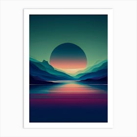 Abstract Landscape Painting Art Print