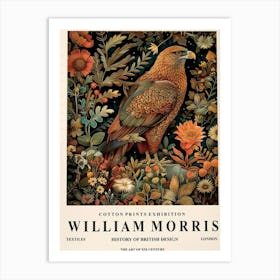 Bird art, William Morris print, Eagle wall art, Floral botanical poster | wall art Art Print