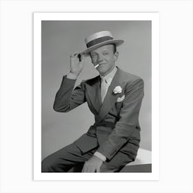 Actor And Dancer Fred Astaire Art Print