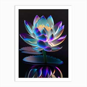 American Lotus Holographic 7 Art Print