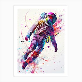 Astronaut In Space 6 Art Print