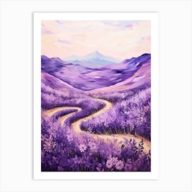 Lavender Road Art Print