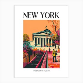 The Brooklyn Museum New York Colourful Silkscreen Illustration 1 Poster Art Print