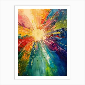 Colorful Burst Art Print