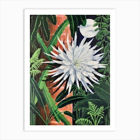 Moonflower Blooming Art Print