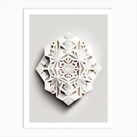 Hexagonal, Snowflakes, Marker Art 2 Art Print