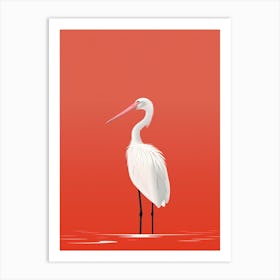 Minimalist Pelican 2 Illustration Art Print
