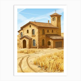 Country House In The Countryside Art Print